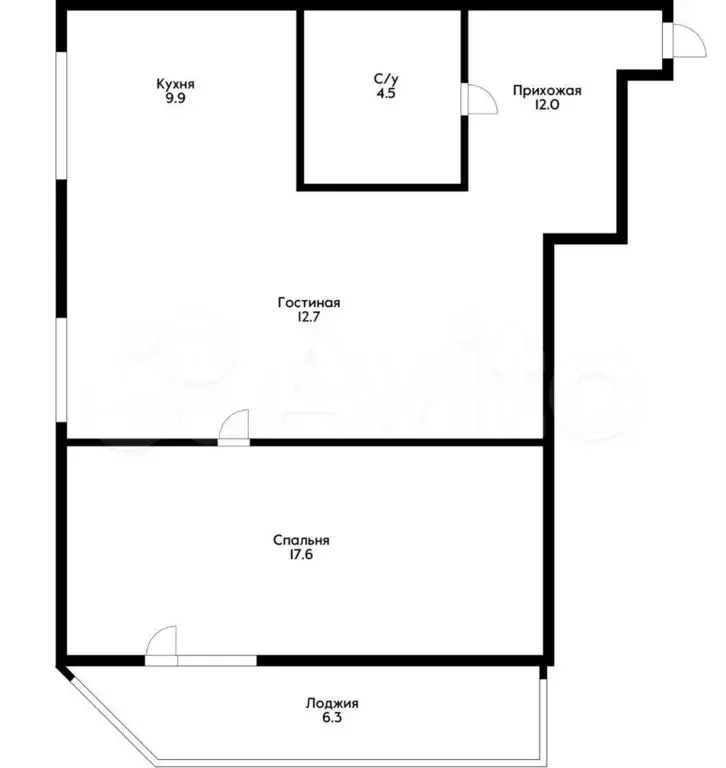 2-к. квартира, 57 м, 5/6 эт. - Фото 0