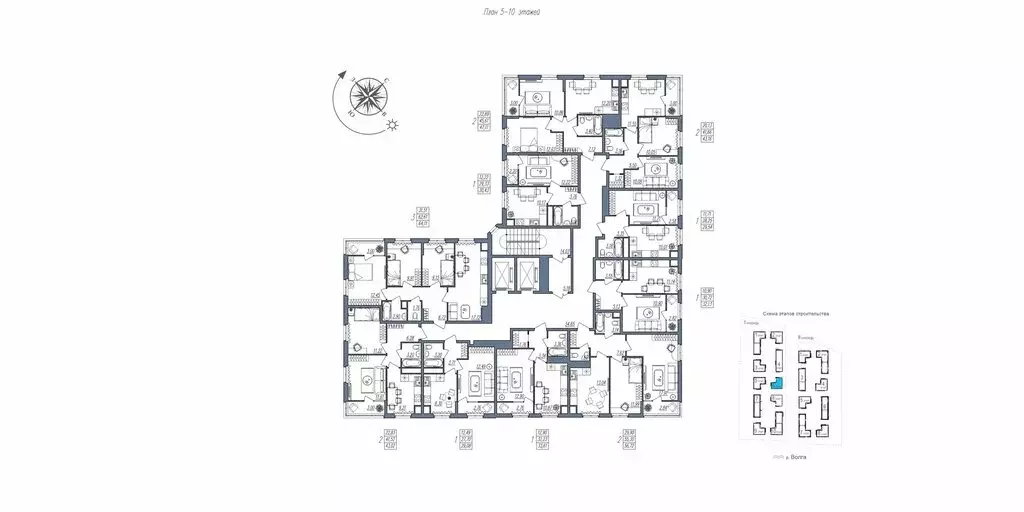 1-комнатная квартира: Волгоград, жилой квартал Новый (30.43 м) - Фото 1