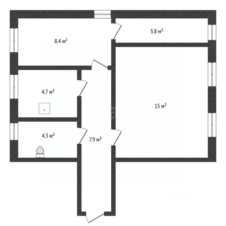2-к кв. Нижегородская область, Дальнее Константиново рп пер. Школьный, ... - Фото 2