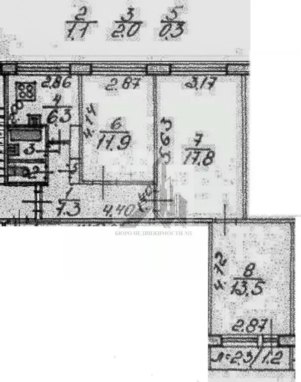 3-к кв. Санкт-Петербург ул. Турку, 10К1 (60.2 м) - Фото 1