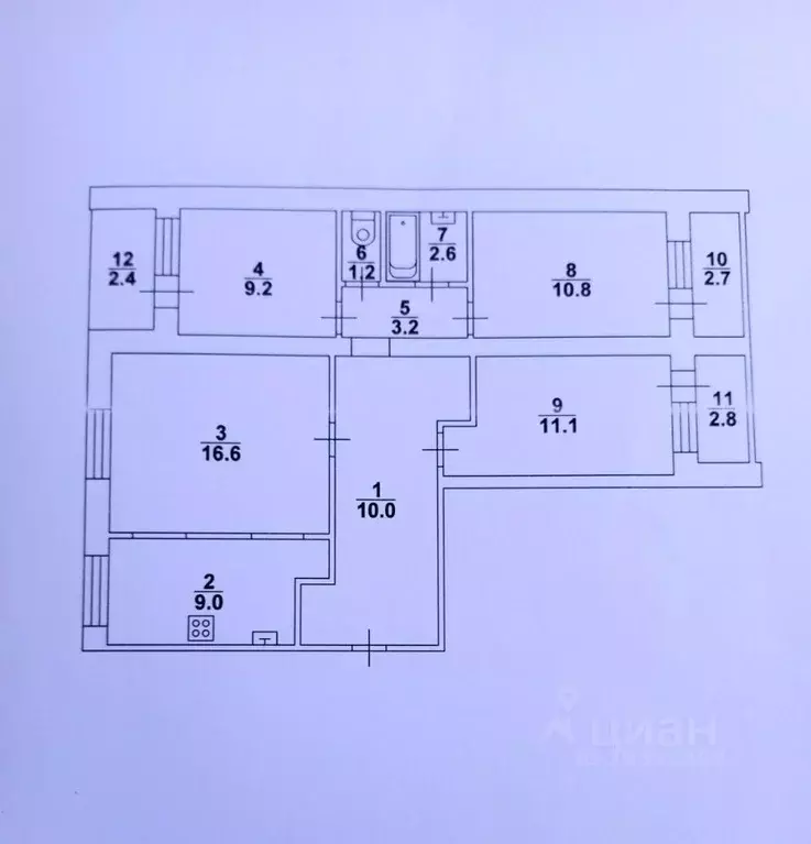 4-к кв. Саратовская область, Саратов Международная ул., 40 (73.7 м) - Фото 1