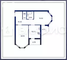 2-комнатная квартира: Липецк, улица Дмитрия Фурсова, 2 (64.51 м) - Фото 0