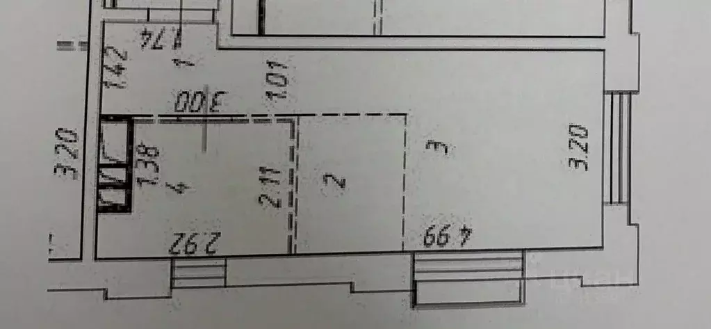 Студия Москва Михалковская ул., 48к4 (25.2 м) - Фото 1