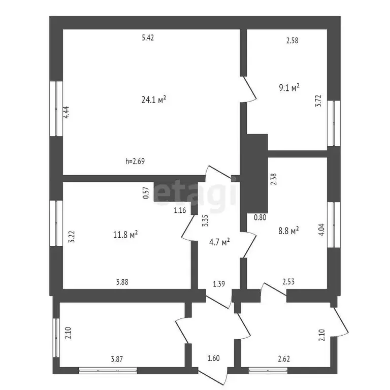 Дом, 58.5 м - Фото 1