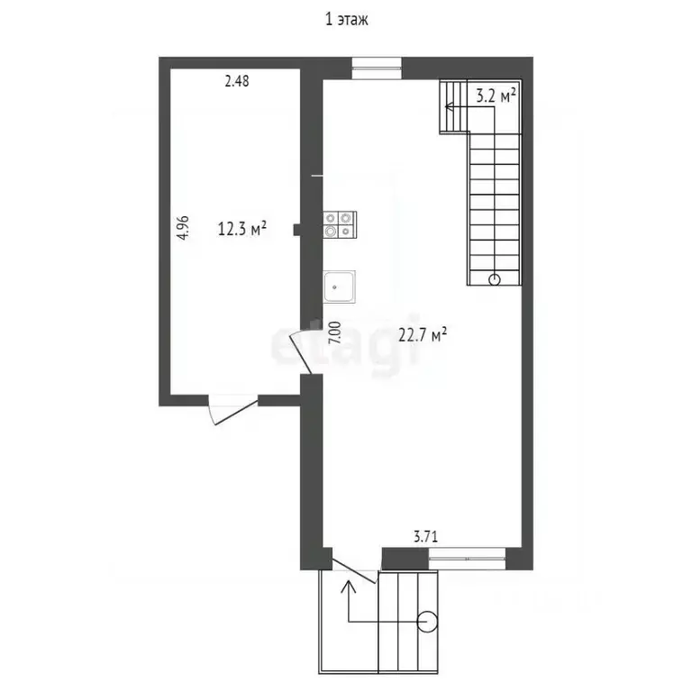 Таунхаус в Пермский край, Пермь ул. Братчикова, 24А (60 м) - Фото 1
