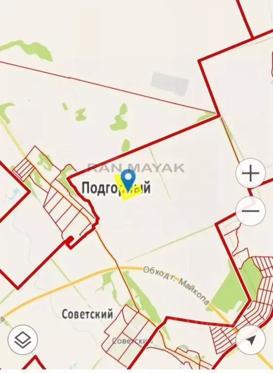Участок в Адыгея, Майкопский район, Тимирязевское с/пос, пос. ... - Фото 1