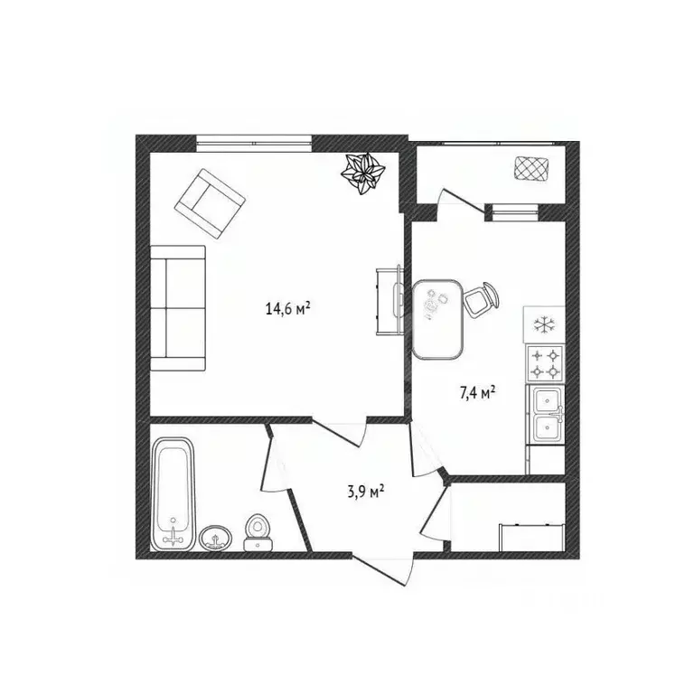 1-к кв. Новосибирская область, Новосибирск ул. Сибиряков-Гвардейцев, ... - Фото 2