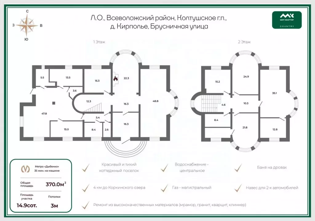 Дом в Ленинградская область, Всеволожский район, Колтушское городское ... - Фото 2