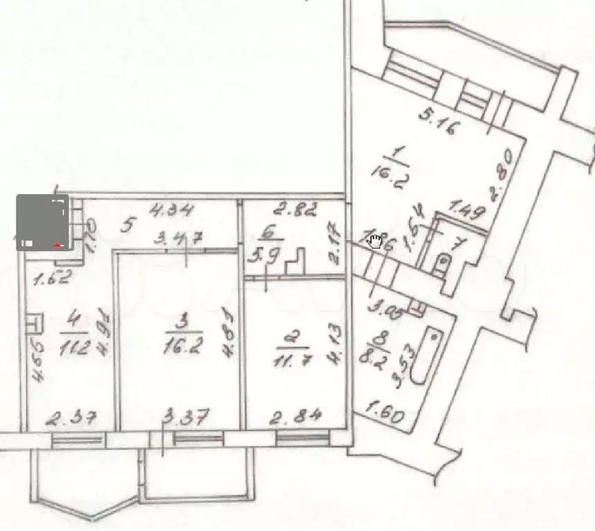 3-к. квартира, 76,5 м, 8/10 эт. - Фото 0