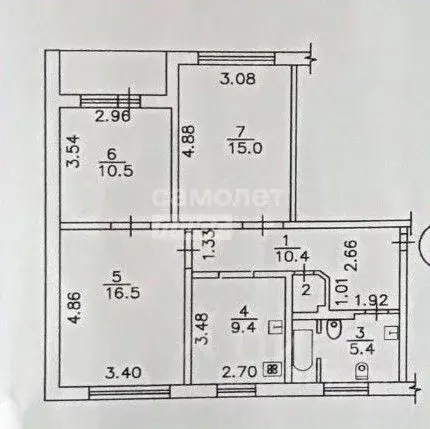 3-к кв. Удмуртия, Ижевск ул. Михаила Петрова, 25 (68.5 м) - Фото 1