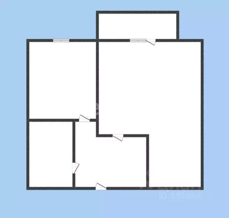 1-к кв. Белгородская область, Губкин ул. Раевского, 14А (36.7 м) - Фото 2