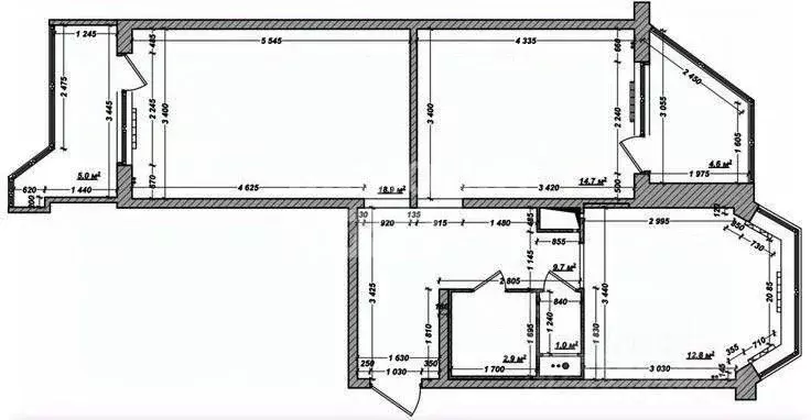 2-к кв. Московская область, Одинцово Можайское ш., 45а (64.0 м) - Фото 2