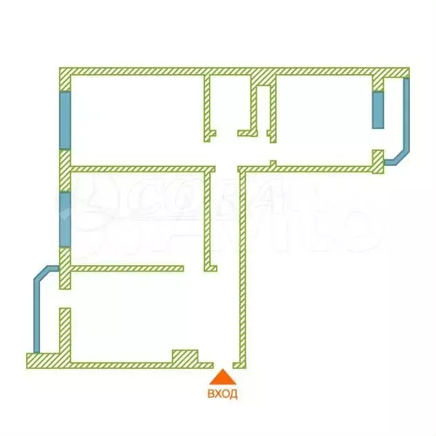 3-к. квартира, 90 м, 5/14 эт. - Фото 0