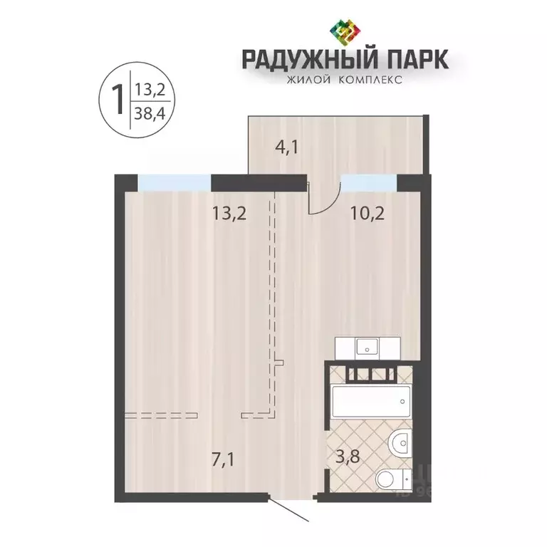 1-к кв. Иркутская область, Иркутск ул. Костычева (38.4 м) - Фото 0