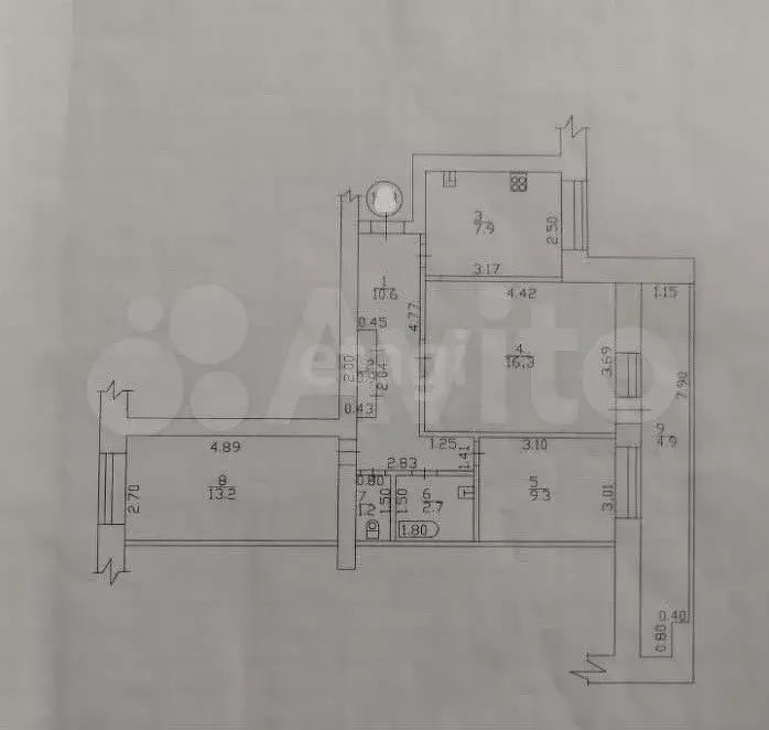 3-к. квартира, 61 м, 4/9 эт. - Фото 0