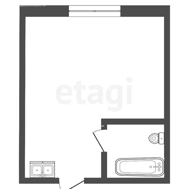 1к в -комнатной квартире (13 м) - Фото 1