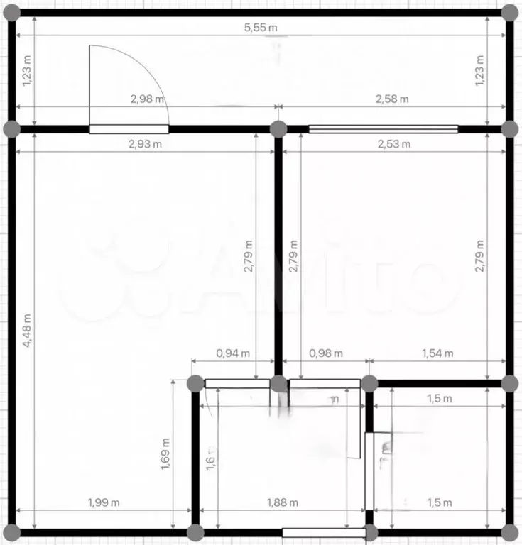 2-к. квартира, 41 м, 6/9 эт. - Фото 0