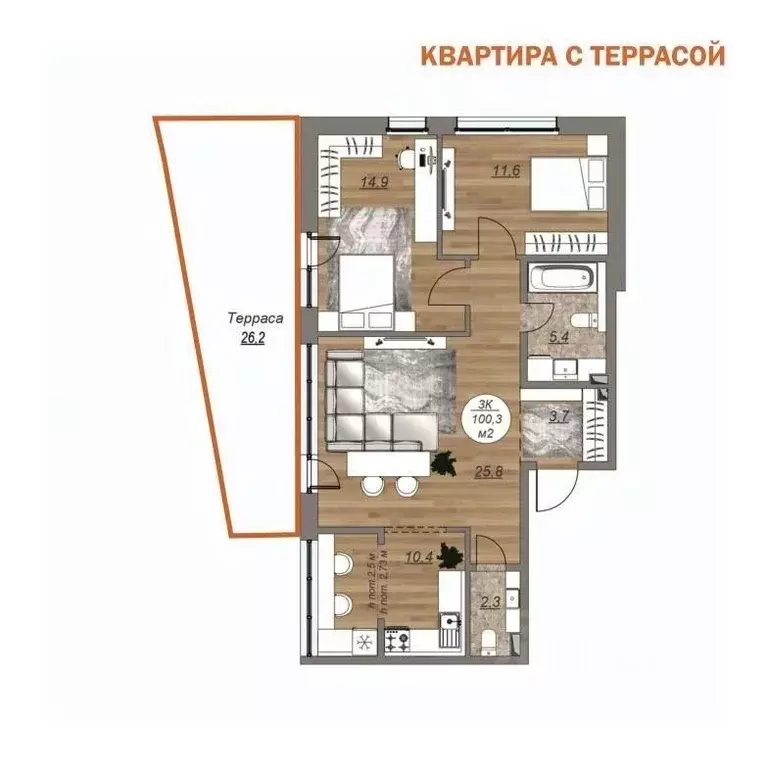 3-к кв. Карелия, Петрозаводск Древлянка-2 тер., Древлянка-9 мкр, ... - Фото 0