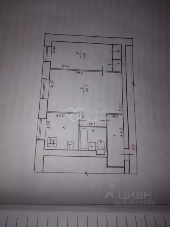 2-к кв. Волгоградская область, Волгоград просп. Имени В.И. Ленина, 153 ... - Фото 2