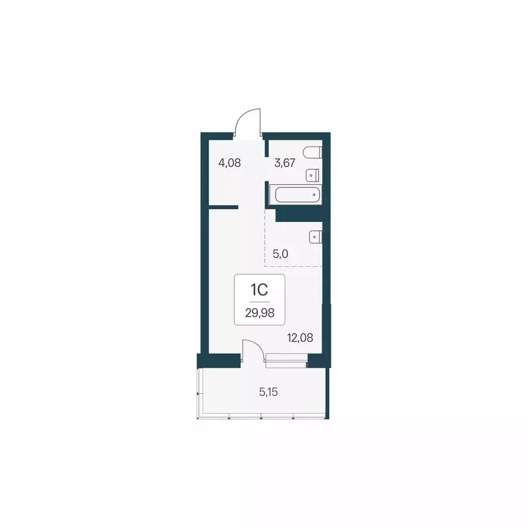 Продаётся квартира-студия, 29.98 м - Фото 0