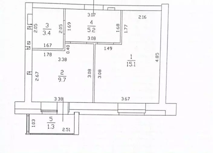 1-к кв. Татарстан, Пестречинский район, Шигалеевское с/пос, с. Новое ... - Фото 2