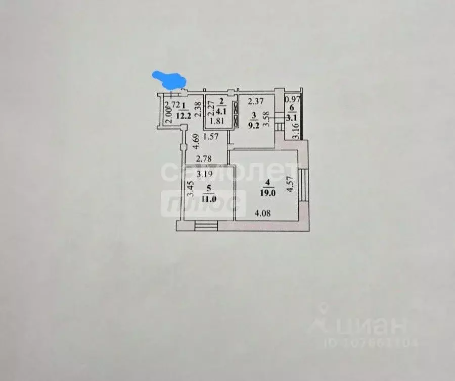 2-к кв. Липецкая область, Липецк ул. Хренникова, 6 (55.5 м) - Фото 2