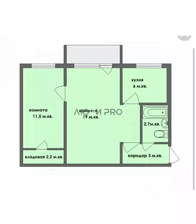 2-к кв. Ярославская область, Ростов Спартаковская ул., 111 (46.0 м) - Фото 2