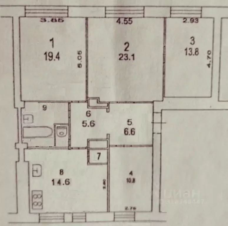 4-к кв. Московская область, Химки ул. Бурденко, 8/5 (100.2 м) - Фото 1