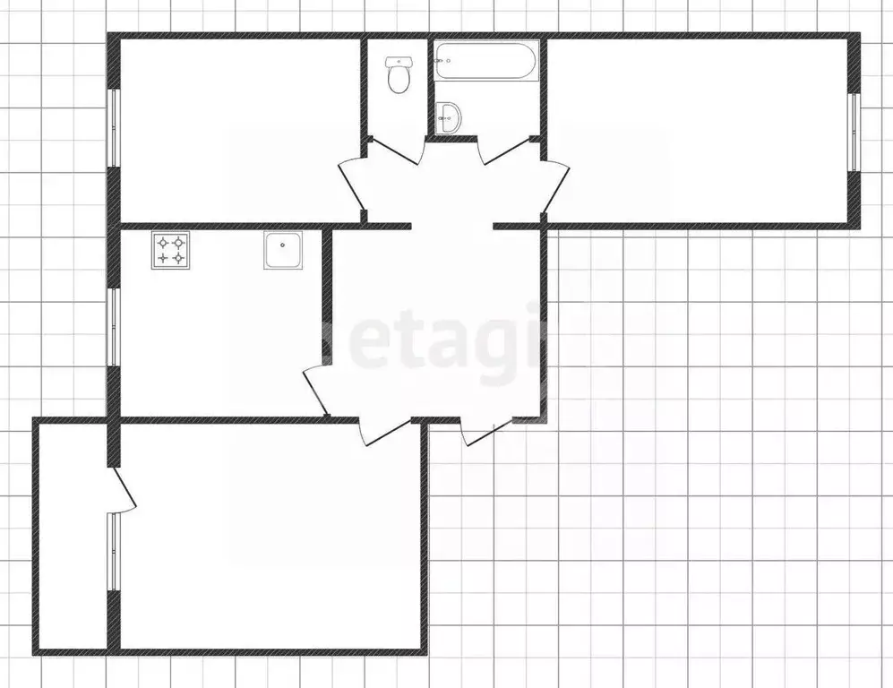 3-к кв. Липецкая область, Липецк Агрономическая ул., 14 (64.0 м) - Фото 2