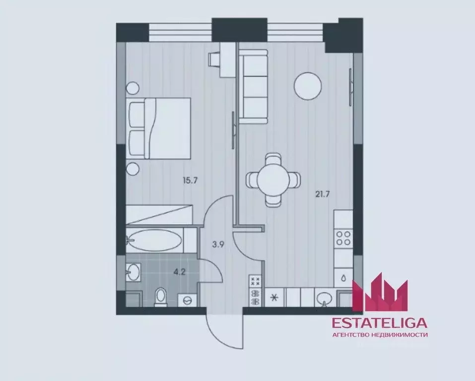 1-к кв. Москва ул. Архитектора Власова, 71к2 (44.0 м) - Фото 1