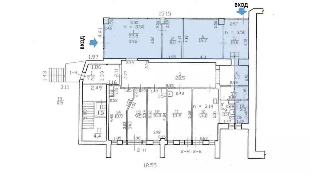 Помещение свободного назначения (60.4 м) - Фото 2