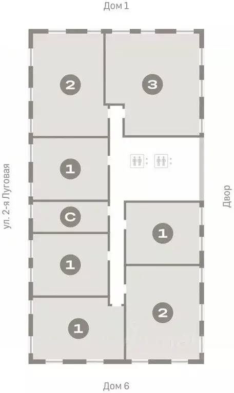 2-к кв. Тюменская область, Тюмень Мысовская ул., 26к2 (73.55 м) - Фото 1