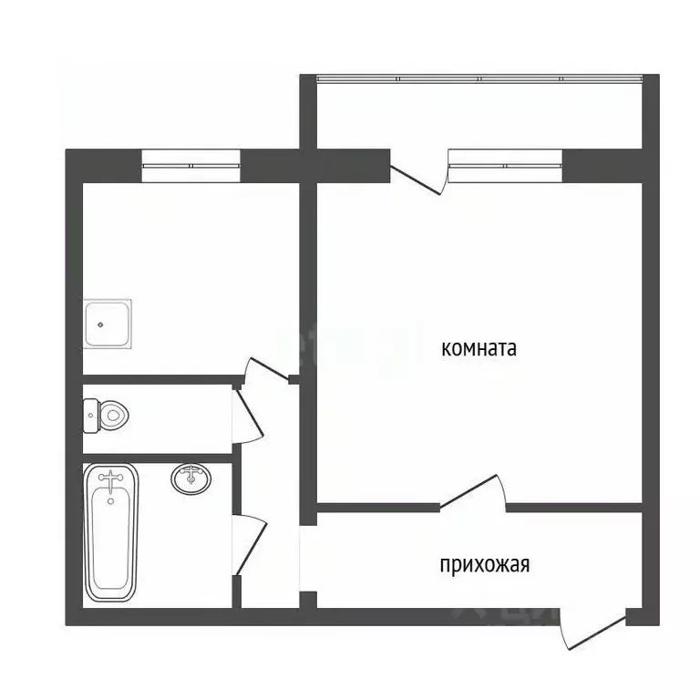 1-к кв. Красноярский край, Красноярск ул. Вильского, 8 (29.8 м) - Фото 1