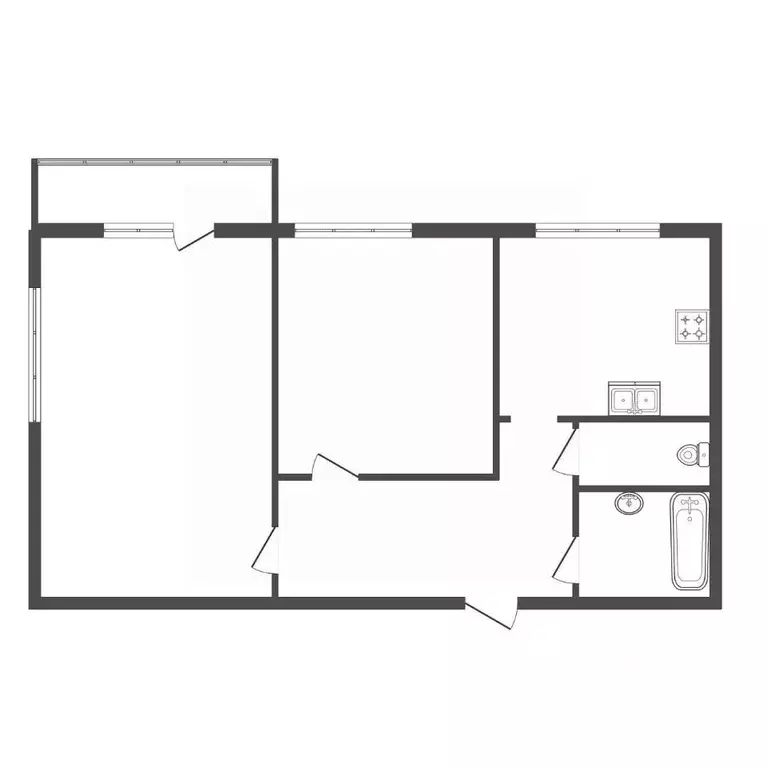 2-к кв. Санкт-Петербург Кантемировская ул., 31 (58.1 м) - Фото 2