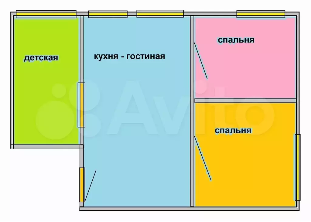 3-к. квартира, 80 м, 5/6 эт. - Фото 0