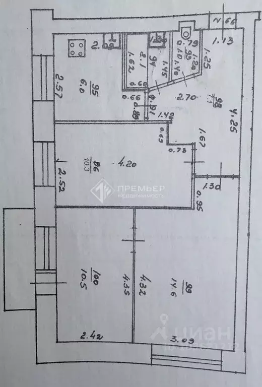 3-к кв. Кировская область, Киров ул. Кольцова, 12 (51.6 м) - Фото 2