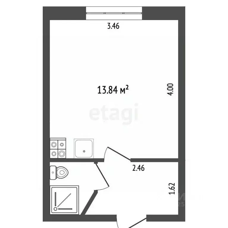1-к кв. Тамбовская область, Тамбов ул. Менделеева, 15к2 (19.4 м) - Фото 2