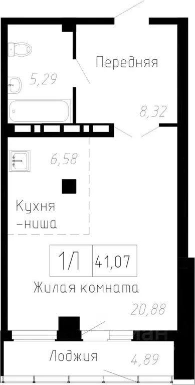 1-к кв. Приморский край, Владивосток Чайка мкр, Чайка жилой комплекс ... - Фото 0