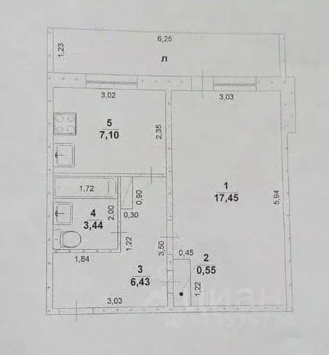 1-к кв. Ульяновская область, Ульяновск ул. Шигаева, 9 (38.0 м) - Фото 0