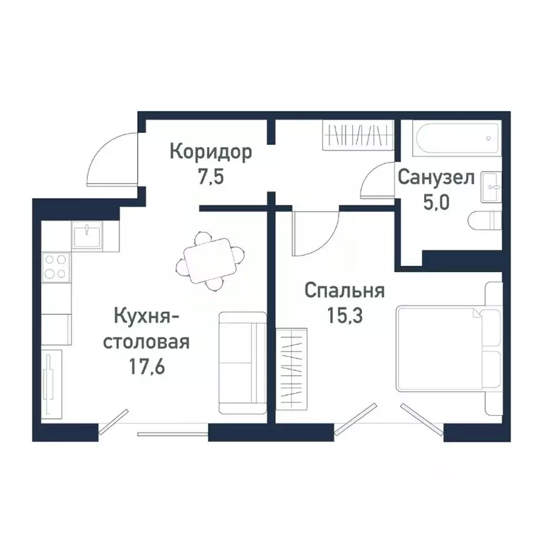 1-к кв. Челябинская область, Челябинский городской округ, пос. ... - Фото 1