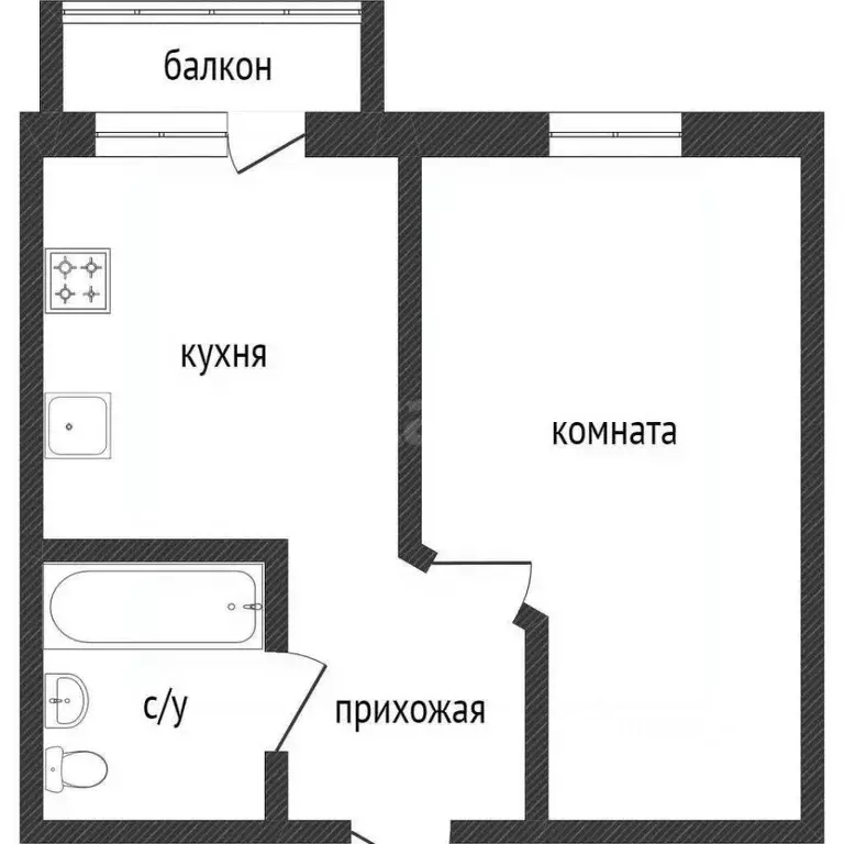 1-к кв. Воронежская область, Воронеж ул. Независимости, 78Бк1 (39.2 м) - Фото 1