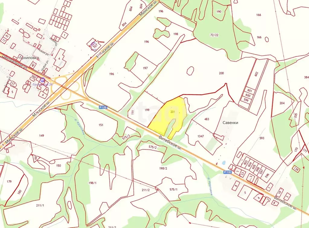 Участок в Смоленская область, Смоленский муниципальный округ, ... - Фото 2