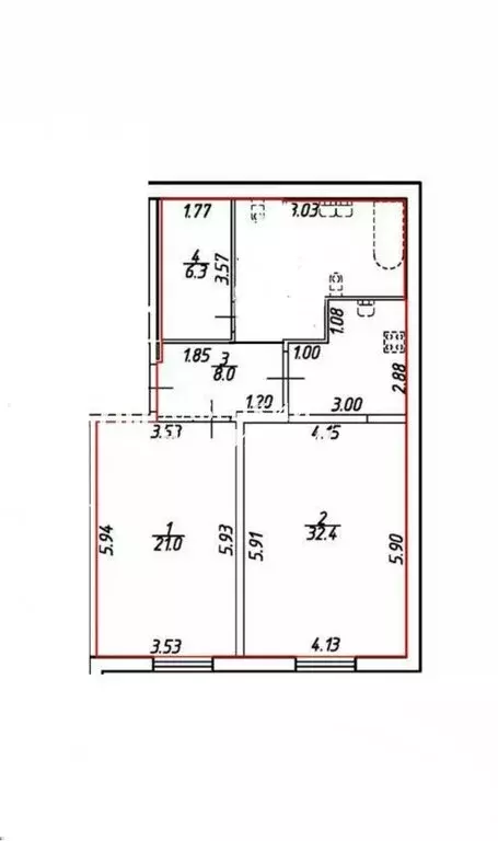1-комнатная квартира: Санкт-Петербург, Исполкомская улица, 17 (78.2 м) - Фото 2