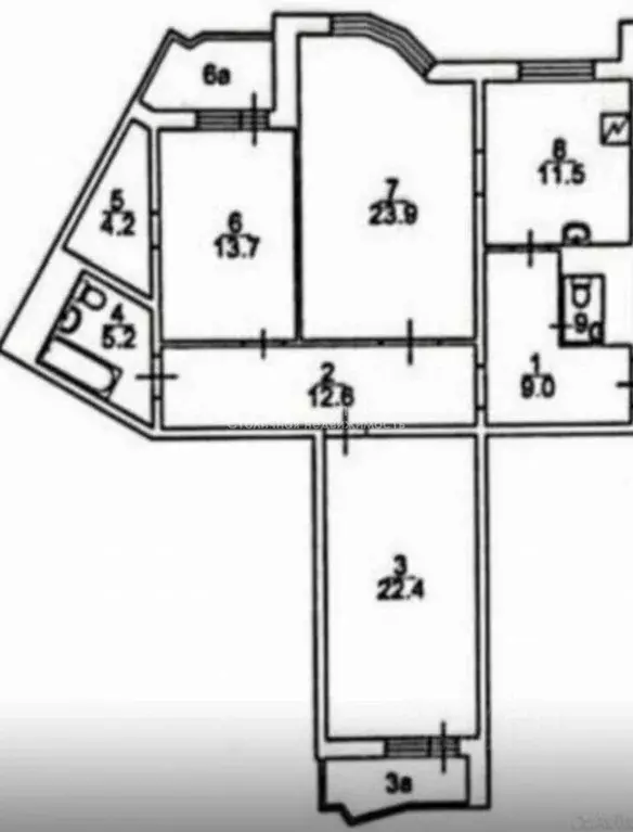 3-к кв. Московская область, Красногорск бул. Красногорский, 20 (107.0 ... - Фото 1