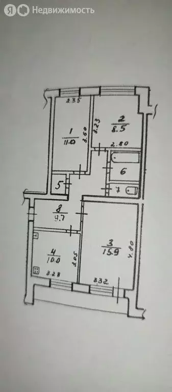 3-комнатная квартира: Ишимбай, улица Губкина, 104 (60.7 м) - Фото 0