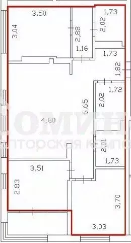 3-к кв. Тюменская область, Тюмень ул. Краснооктябрьская, 14 (74.0 м) - Фото 2