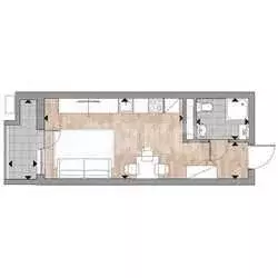 Квартира-студия, 27 м, 14/18 эт. - Фото 0