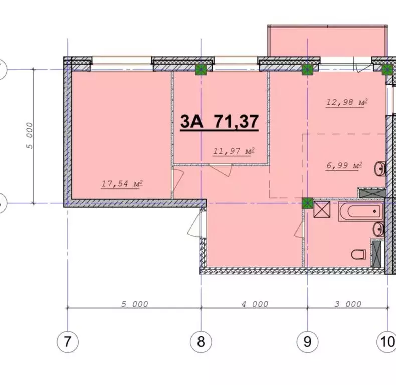3-комнатная квартира: Абакан, улица Ленинского Комсомола, 45 (71.37 м) - Фото 1