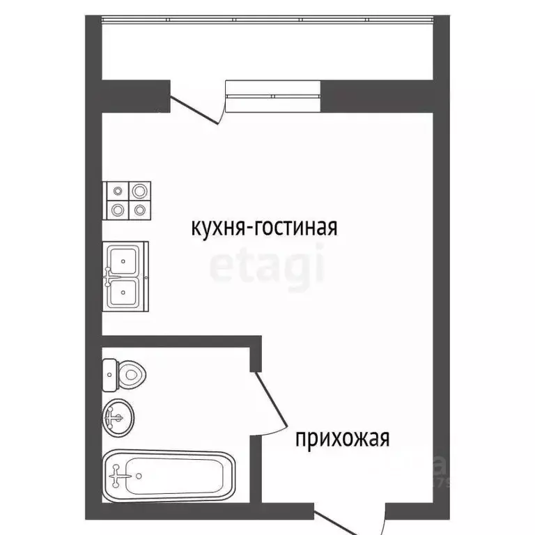 Студия Челябинская область, Челябинск ул. Петра Столыпина, 13 (24.8 м) - Фото 0