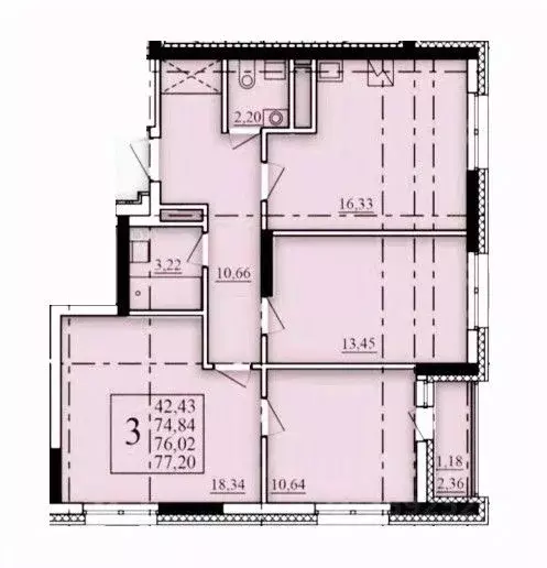 3-к кв. Башкортостан, Уфа Затон-Восточный жилрайон, Паруса жилой ... - Фото 1